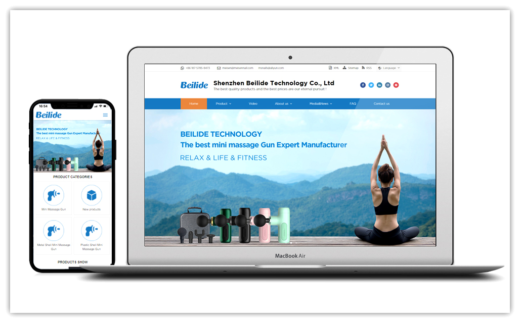按摩仪器营销型网站建设-创想九州