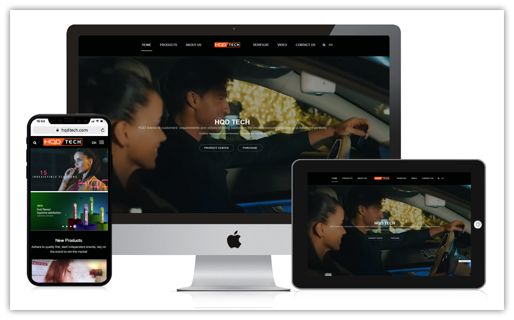 电子烟网站设计制作-创想九州